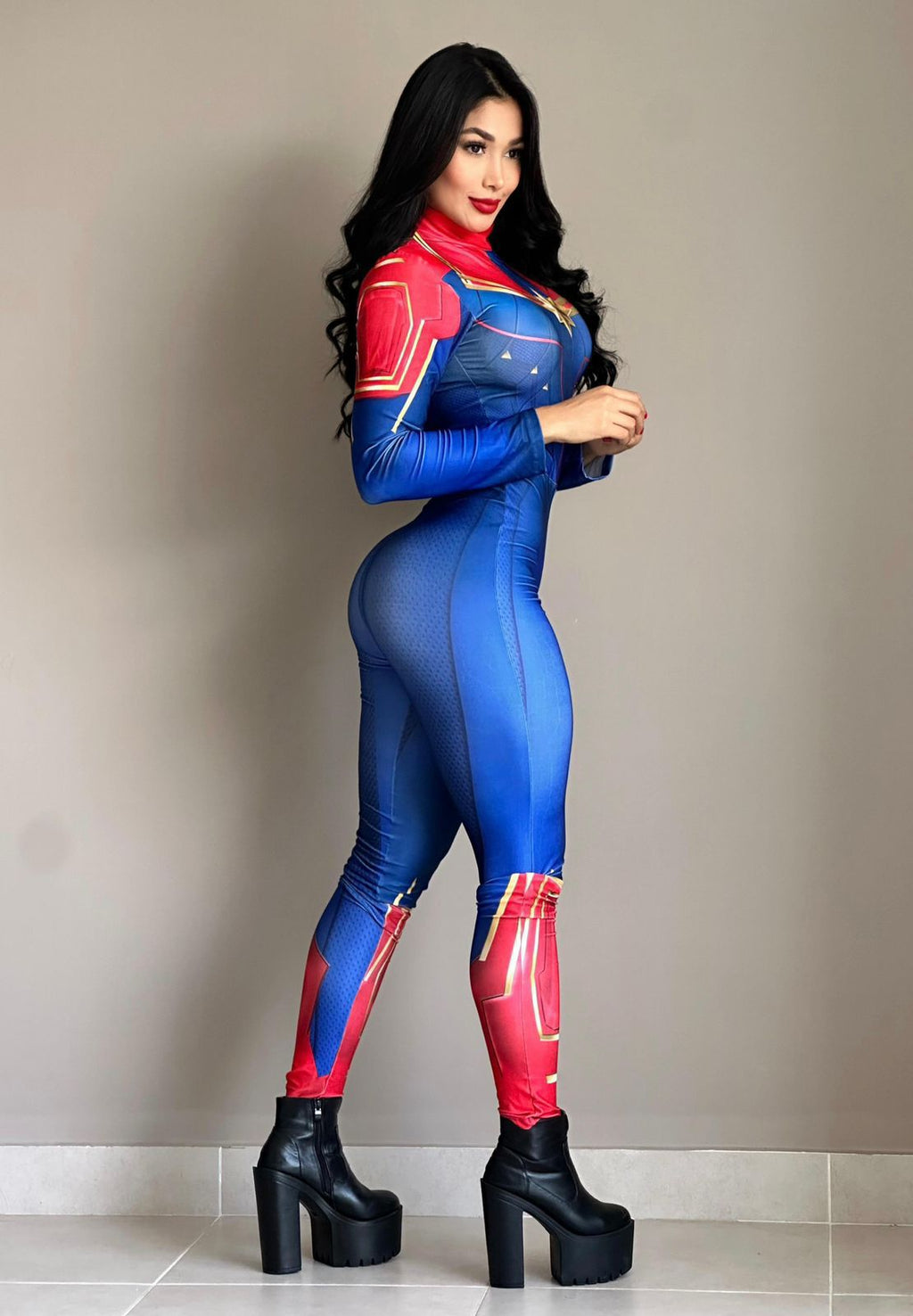 Enterizo Hallowen Capitana America