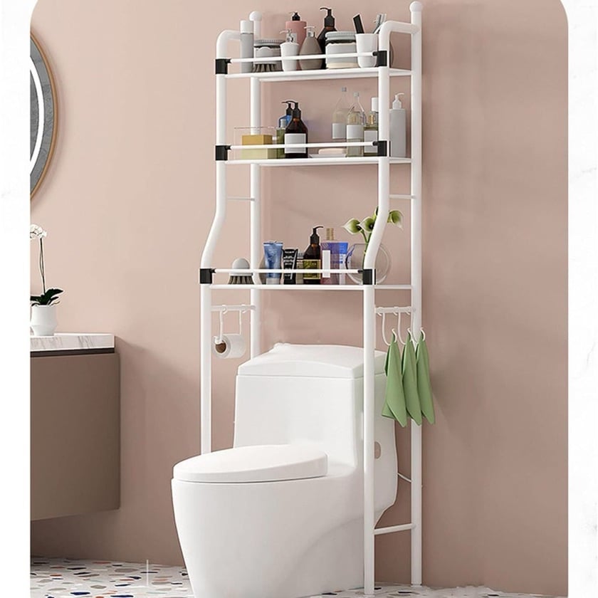 Organizador de Baño Metálico con Repisas